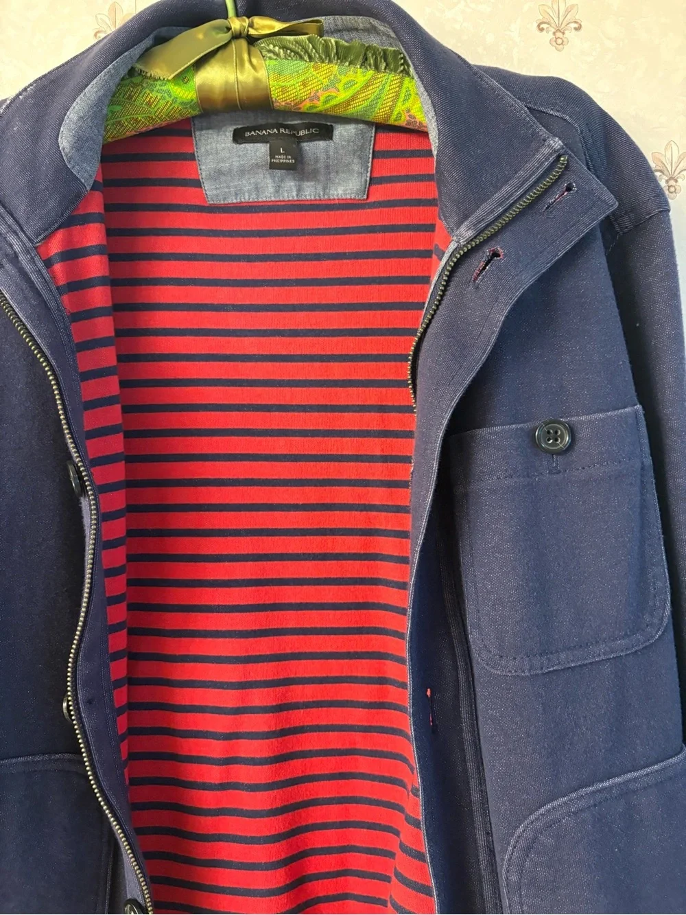 Banana Republic lightweight navy